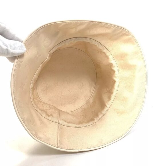 LOUIS VUITTON M7090 Bucket Hat-LV First hat bucket hat bob hat cotton Beige main image 4